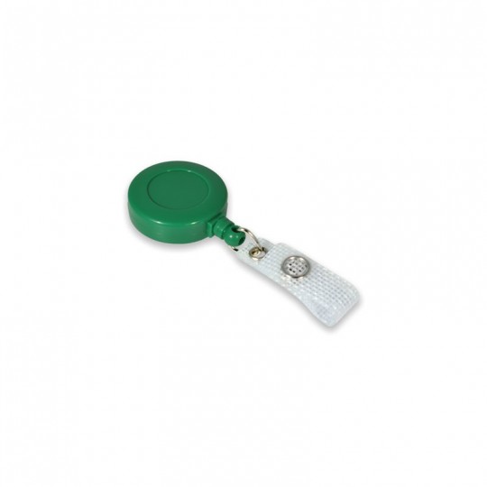 Enrouleur attache badge plastique IDS940 x100 1460047 vert