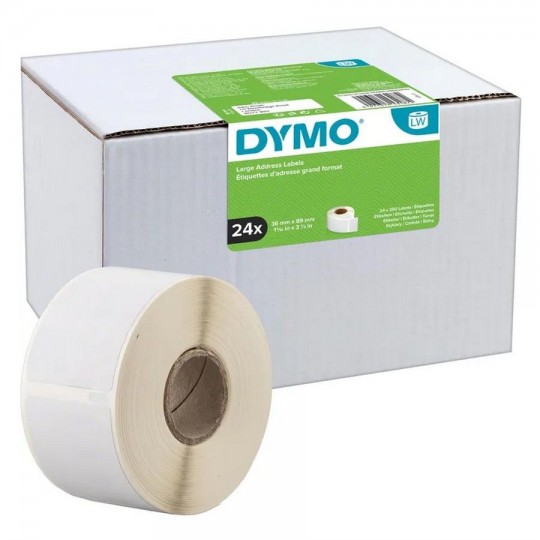 Étiquette d'Adressage Dymo 13187 S0722390 36x89mm