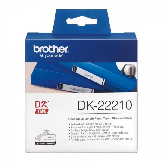 Etiquette en continue BROTHER DK-22210 29mm x 30.48M