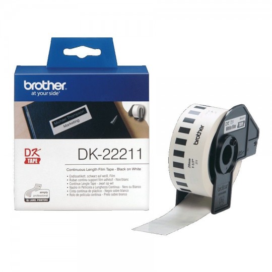 Etiquette d'identification en continue BROTHER DK-22211 29mm x15.20M