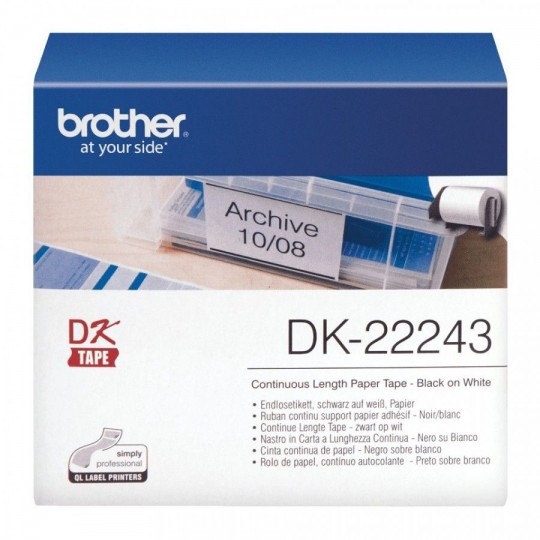 Étiquette BROTHER DK-22243  - Disponible sur Althus-Office.