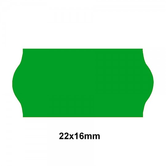 Étiquette adhésif permanent vert pour pince SATO JUDO 22 EPM22/16C-004 22x16mm - Althus-Office