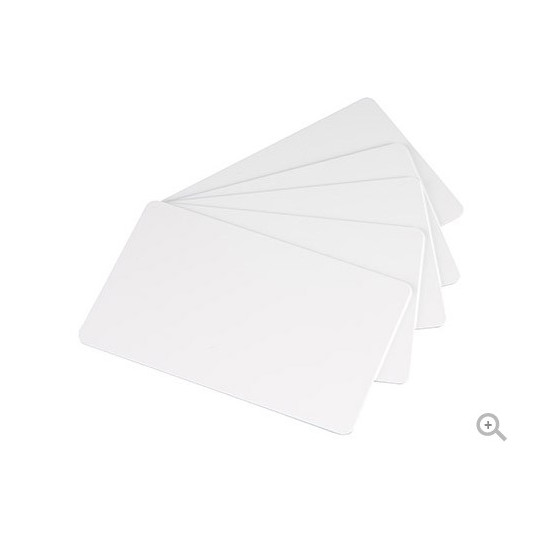 Carte PVC EVOLIS Blanche Format CR80 Lot de 500 - Réf : C4001