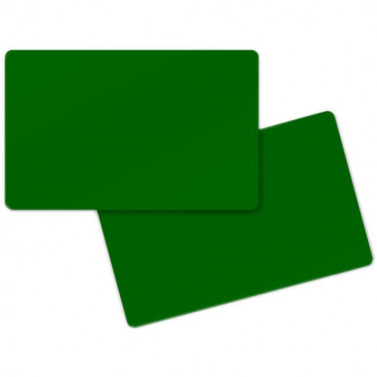 Carte PVC ZEBRA Verte Format CR80 Lot de 500 - Réf : 104523-132