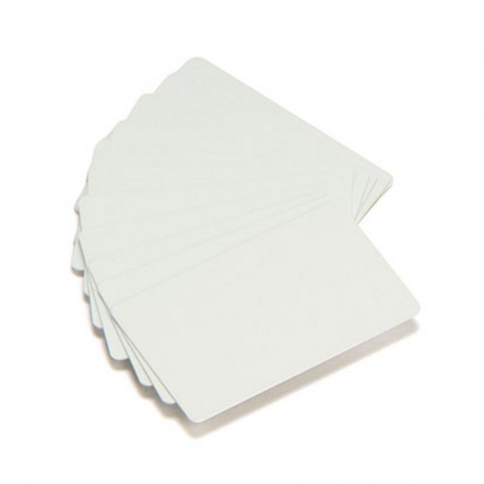 Carte PVC ZEBRA vierge Blanc 86x54mm - Réf:104523-111