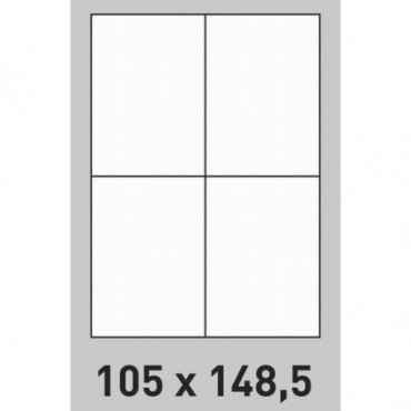 Etiquettes 102 x 152 mm DTM (Primera) en matière papier glacé mat
