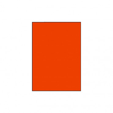 planche A4 24 étiquette autocollante fluo orange ronde 40 mm