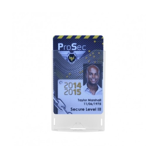 Porte-badge transparent ( recto/verso) IDX 120 vertical 1454252